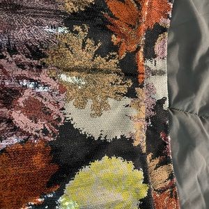 Zara sequin floral miniskirt multicolor